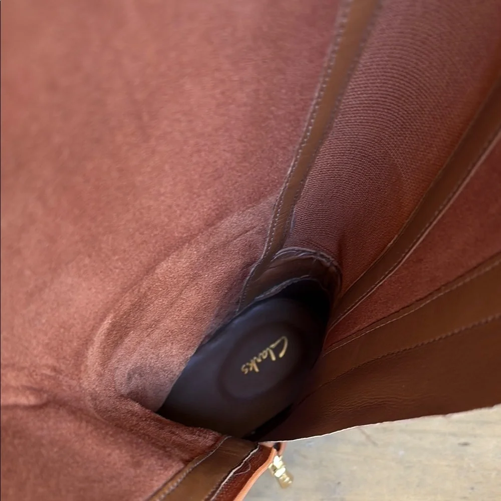 Clarks Tan Leather  Boots